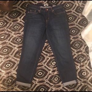 Jessica Simpson dark wash skinny Capri